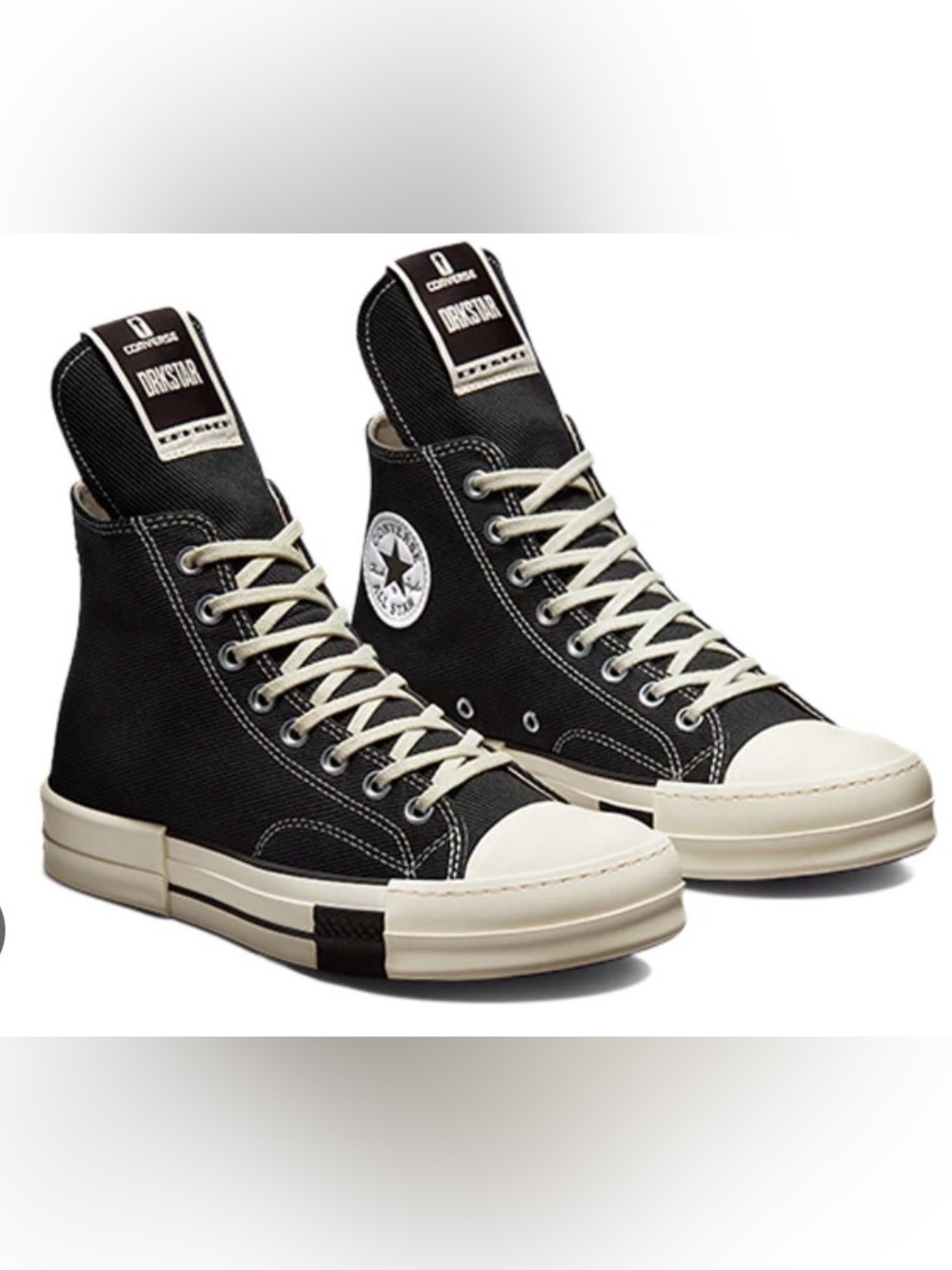 Converse x Rick Owen’s DRKSHDW DRKSTAR High Sneakers